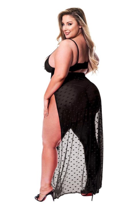 BACI 2PC MESH GOWN & GSTRING SET, QUEEN Baci Lingerie BACI 2PC MESH GOWN & GSTRING SET, QUEEN Baci Lingerie
