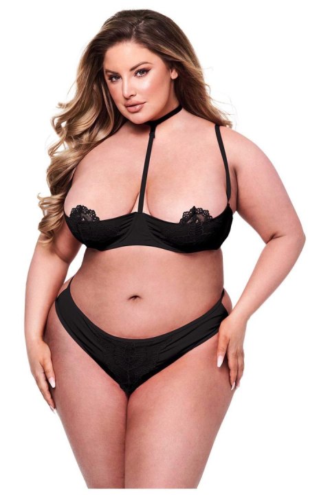 BACI 2PC SEXY QUARTER CUP BRA & GSTRING SET BLACK, QUEEN Baci Lingerie BACI 2PC SEXY QUARTER CUP BRA & GSTRING SET BLACK, QUEEN Baci Lingerie