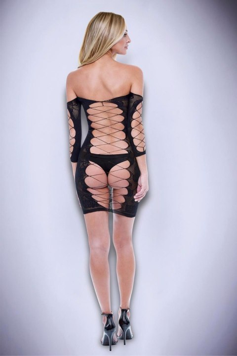 BACI CORSET FRONT LONG SLEEVE MINI DRESS BLACK, OS Baci Lingerie BACI CORSET FRONT LONG SLEEVE MINI DRESS BLACK, OS Baci Lingerie