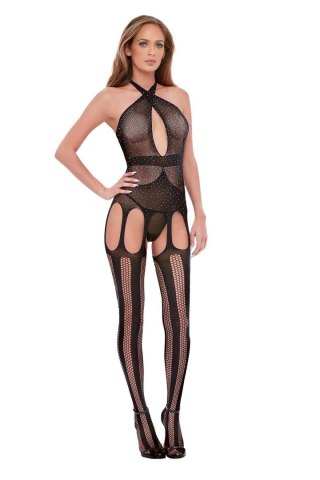 BACI DIAMONTE BODYSTOCKING BLACK, OS Baci Lingerie