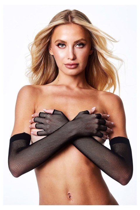 BACI FINGERLESS FISHNET OPERA GLOVE Baci Lingerie BACI FINGERLESS FISHNET OPERA GLOVE Baci Lingerie