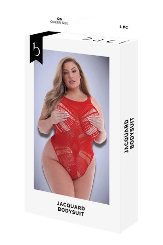 BACI JACQUARD BODYSUIT RED, QUEEN Baci Lingerie
