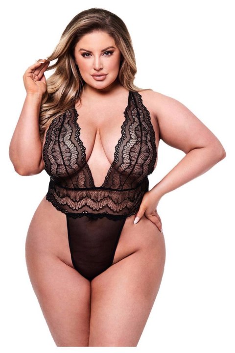 BACI SEXY DEEP V LACE TEDDY BLACK, QUEEN Baci Lingerie BACI SEXY DEEP V LACE TEDDY BLACK, QUEEN Baci Lingerie