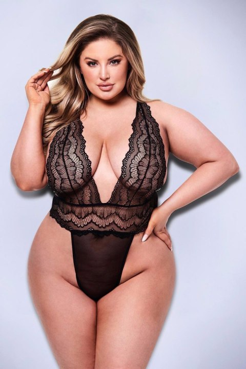BACI SEXY DEEP V LACE TEDDY BLACK, QUEEN Baci Lingerie BACI SEXY DEEP V LACE TEDDY BLACK, QUEEN Baci Lingerie