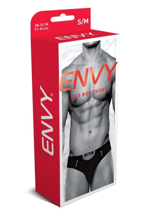 ENVY BAD BOY THONG BLACK, M/L Envy Menswear ENVY BAD BOY THONG BLACK, M/L Envy Menswear