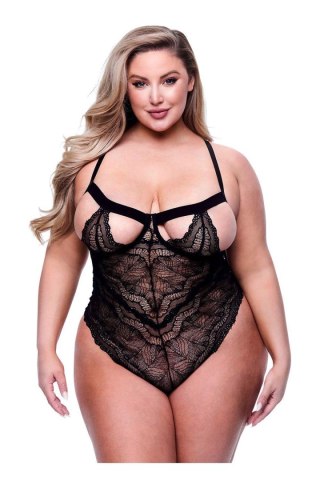 SEXY STRAPPY LACE TEDDY BLACK, QUEEN Baci Lingerie