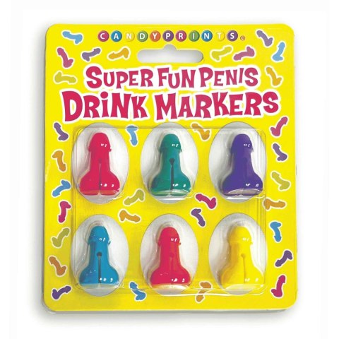 Super Fun Penis - Cocktail Markers - Set of 6 LITTLE GENIE PRODUCTIONS Super Fun Penis - Cocktail Markers - Set of 6 LITTLE GENIE PRODUCTIONS