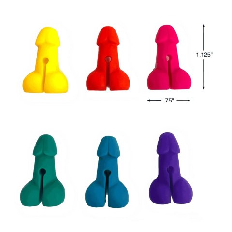 Super Fun Penis - Cocktail Markers - Set of 6 LITTLE GENIE PRODUCTIONS Super Fun Penis - Cocktail Markers - Set of 6 LITTLE GENIE PRODUCTIONS