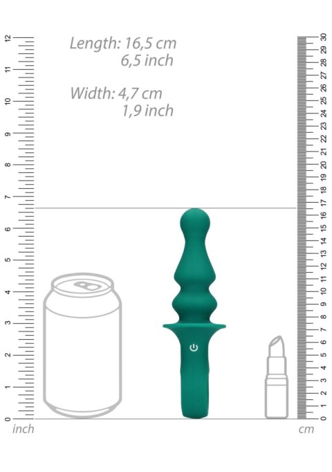 Pawn Shaped Anal Vibrator - Peacock Plume Loveline