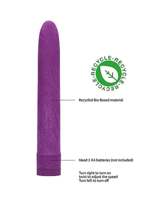 7"" Vibrator - Biodegradable - Purple Natural Pleasure 7"" Vibrator - Biodegradable - Purple Natural Pleasure