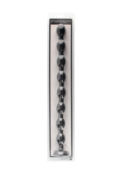 Ass Snake Beaded Dildo - 48 cm - Black ShotsToys Ass Snake Beaded Dildo - 48 cm - Black ShotsToys