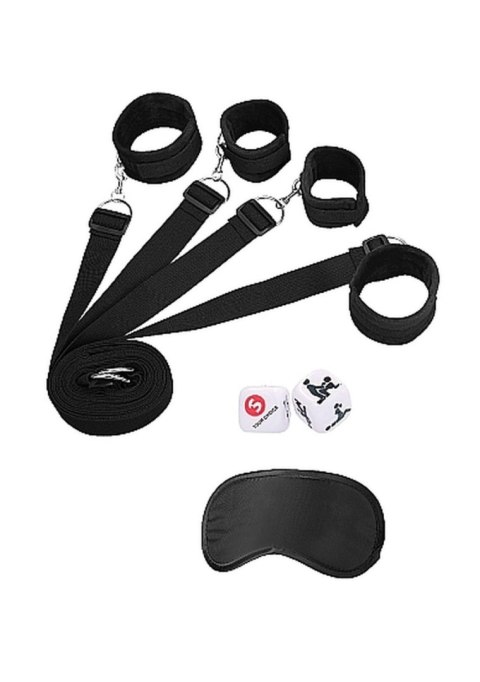 Bed Binding Restraint Kit - Black Ouch! Bed Binding Restraint Kit - Black Ouch!