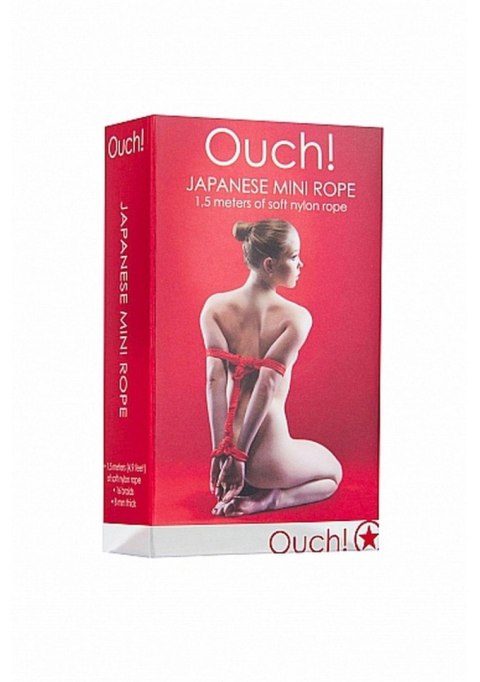 Japanese Mini Rope - 1,5m - Red Ouch! Japanese Mini Rope - 1,5m - Red Ouch!