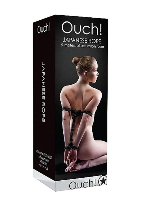 Japanese Rope - 5m - Black Ouch! Japanese Rope - 5m - Black Ouch!