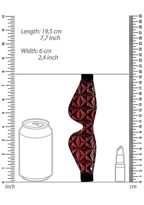 Luxury Eye Mask - Burgundy Ouch! Luxury Eye Mask - Burgundy Ouch!