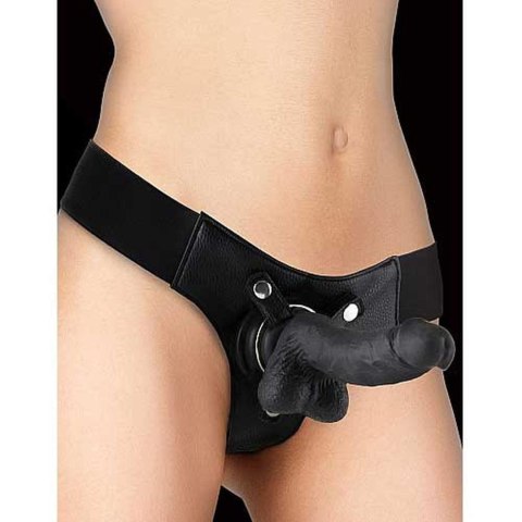 Realistic - 7 Inch - Strap-On - Black Ouch! Realistic - 7 Inch - Strap-On - Black Ouch!