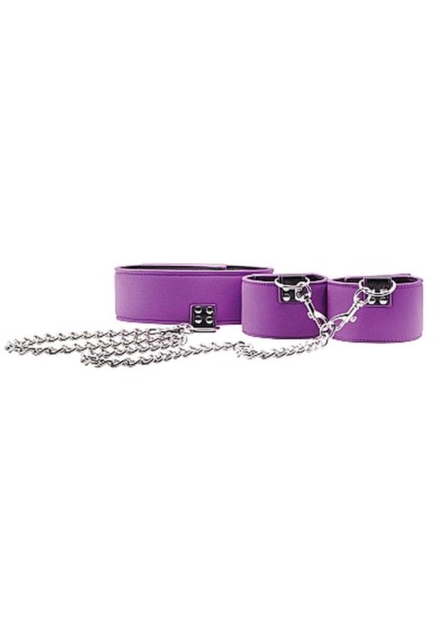 Reversible Collar and Wrist Cuffs - Purple Ouch! Reversible Collar and Wrist Cuffs - Purple Ouch!