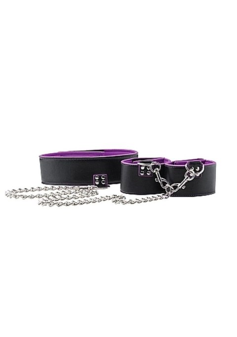Reversible Collar and Wrist Cuffs - Purple Ouch! Reversible Collar and Wrist Cuffs - Purple Ouch!
