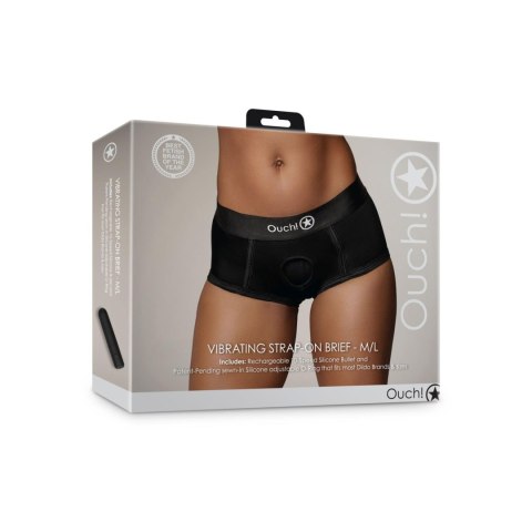 Vibrating Strap-on Brief - M/L Ouch!