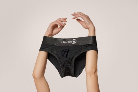 Vibrating Strap-on High-cut Brief - XL/XXL Ouch!