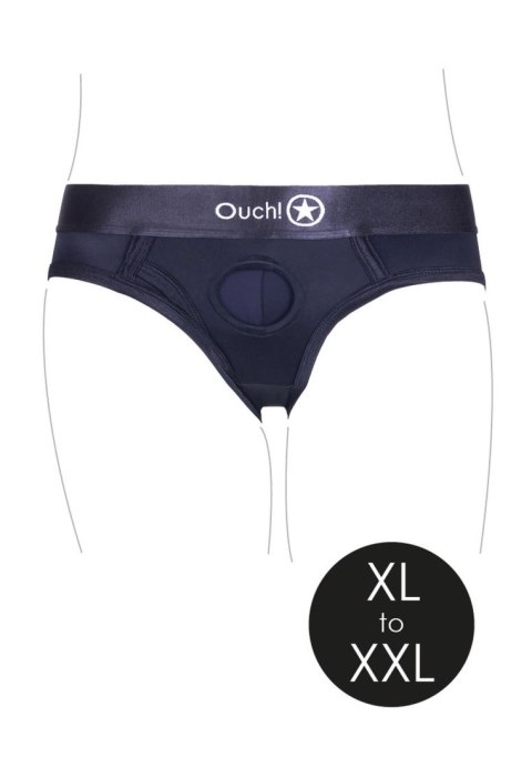 Vibrating Strap-on High-cut Brief - XL/XXL Ouch!