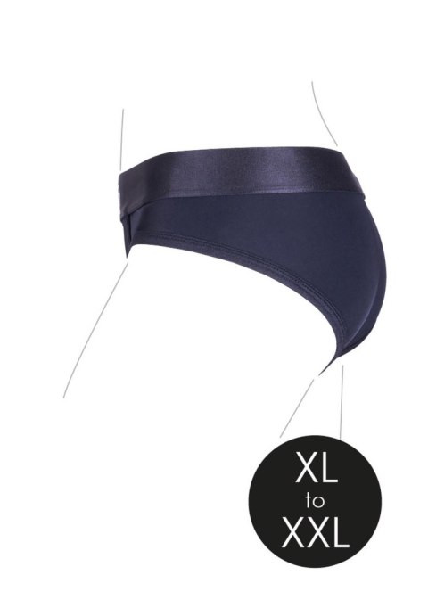 Vibrating Strap-on High-cut Brief - XL/XXL Ouch!
