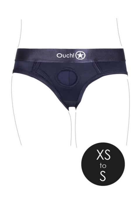 Vibrating Strap-on High-cut Brief - XS/S Ouch! Vibrating Strap-on High-cut Brief - XS/S Ouch!