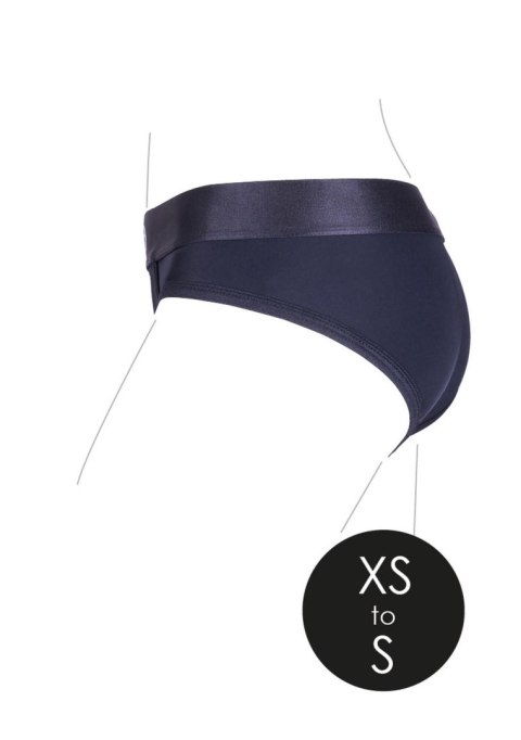 Vibrating Strap-on High-cut Brief - XS/S Ouch! Vibrating Strap-on High-cut Brief - XS/S Ouch!