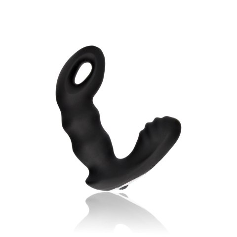 Beaded Vibrating Prostate Massager with Remote Control - Black Ouch! Beaded Vibrating Prostate Massager with Remote Control - Black Ouch!