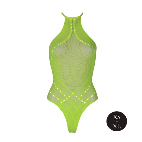 Body with Halter Neck - Neon Green - XS/XL Ouch! Body with Halter Neck - Neon Green - XS/XL Ouch!