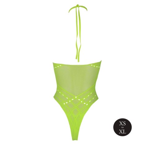 Body with Halter Neck - Neon Green - XS/XL Ouch! Body with Halter Neck - Neon Green - XS/XL Ouch!