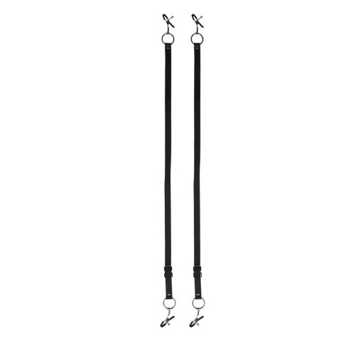 Labia Spreader with Clamps - Black Ouch!