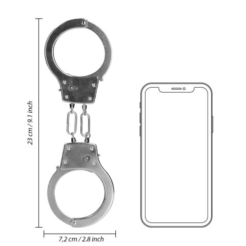 Metal Hand Cuffs - Silver Ouch! Metal Hand Cuffs - Silver Ouch!