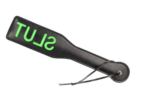 'Slut'' Paddle - Glow in the Dark - Black/Neon Green Ouch! 'Slut'' Paddle - Glow in the Dark - Black/Neon Green Ouch!