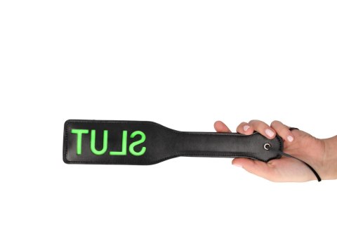 'Slut'' Paddle - Glow in the Dark - Black/Neon Green Ouch! 'Slut'' Paddle - Glow in the Dark - Black/Neon Green Ouch!