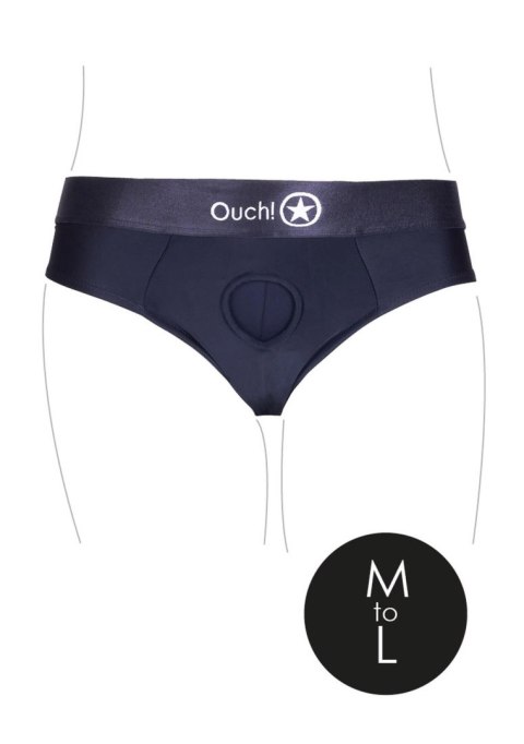 Vibrating Strap-on Thong with Removable Rear Straps - M/L Ouch! Vibrating Strap-on Thong with Removable Rear Straps - M/L Ouch!