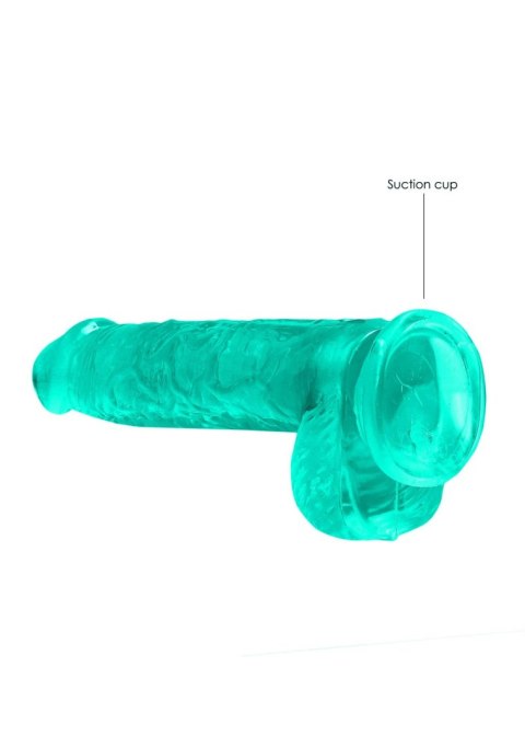 6"""" / 15 cm Realistic Dildo With Balls - Turquoise RealRock 6"""" / 15 cm Realistic Dildo With Balls - Turquoise RealRock