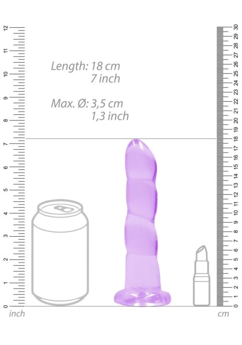 Non Realistic Dildo with Suction Cup - 7""""/ 17 cm RealRock Non Realistic Dildo with Suction Cup - 7""""/ 17 cm RealRock