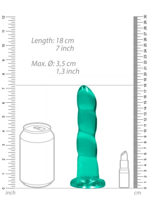 Non Realistic Dildo with Suction Cup - 7""""/ 17 cm RealRock Non Realistic Dildo with Suction Cup - 7""""/ 17 cm RealRock
