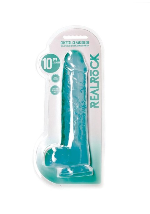 Realistic Dildo with Balls - 10""""/ 25,4 cm RealRock Realistic Dildo with Balls - 10""""/ 25,4 cm RealRock