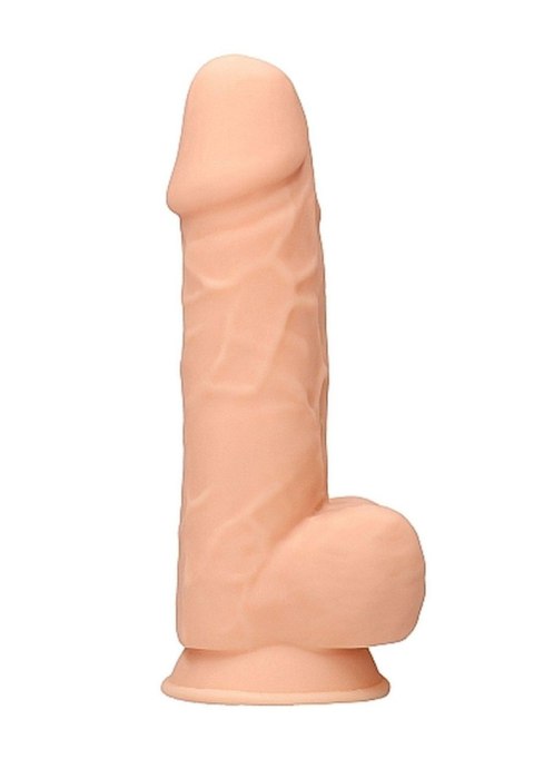 Silicone Dildo With Balls - 21,6 cm - Flesh RealRock Silicone Dildo With Balls - 21,6 cm - Flesh RealRock