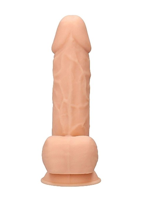 Silicone Dildo With Balls - 21,6 cm - Flesh RealRock Silicone Dildo With Balls - 21,6 cm - Flesh RealRock