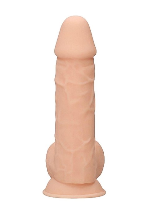 Silicone Dildo With Balls - 21,6 cm - Flesh RealRock Silicone Dildo With Balls - 21,6 cm - Flesh RealRock