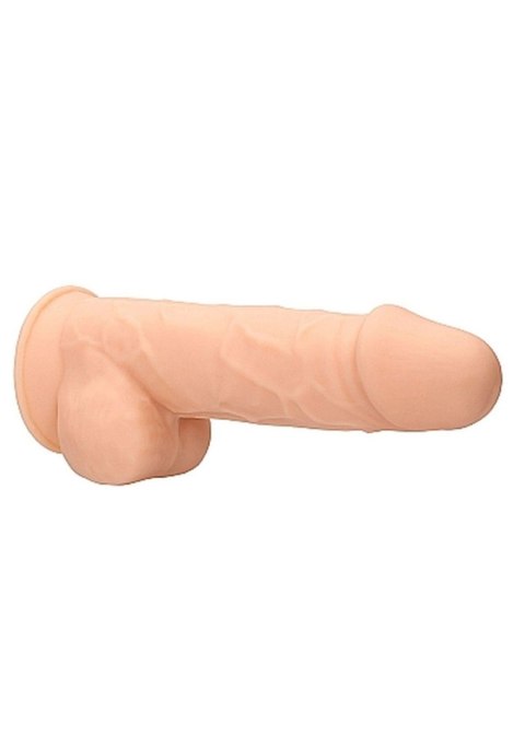 Silicone Dildo With Balls - 21,6 cm - Flesh RealRock Silicone Dildo With Balls - 21,6 cm - Flesh RealRock