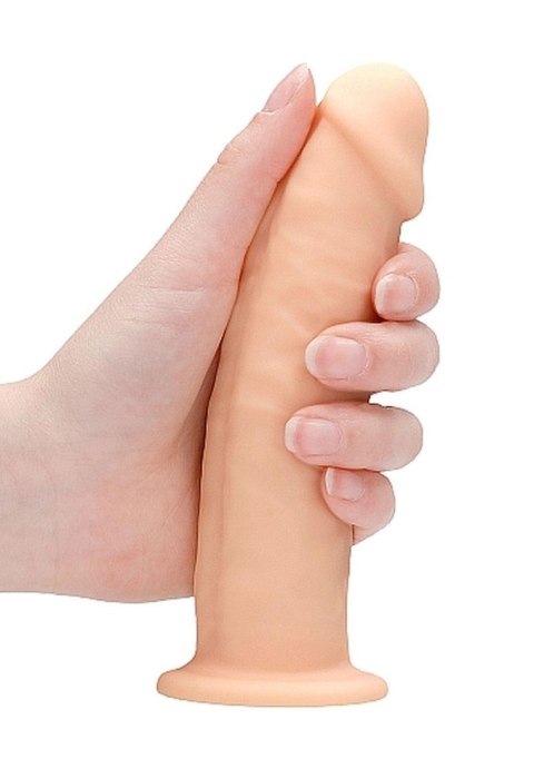 Silicone Dildo Without Balls - 15,3 cm - Flesh RealRock Silicone Dildo Without Balls - 15,3 cm - Flesh RealRock