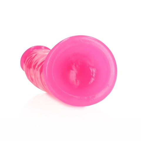 Slim Realistic Dildo with Suction Cup - Glow in the Dark - 6'' / 15,5 cm RealRock Slim Realistic Dildo with Suction Cup - Glow in the Dark - 6'' / 15,5 cm RealRock