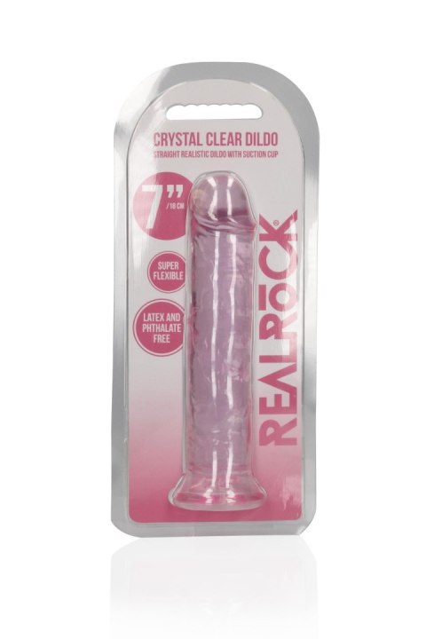 Straight Realistic Dildo with Suction Cup - 7'' / 18 RealRock Straight Realistic Dildo with Suction Cup - 7'' / 18 RealRock