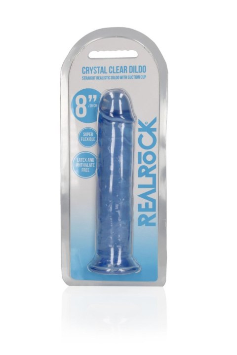 Straight Realistic Dildo with Suction Cup - 8'' / 20 RealRock Straight Realistic Dildo with Suction Cup - 8'' / 20 RealRock