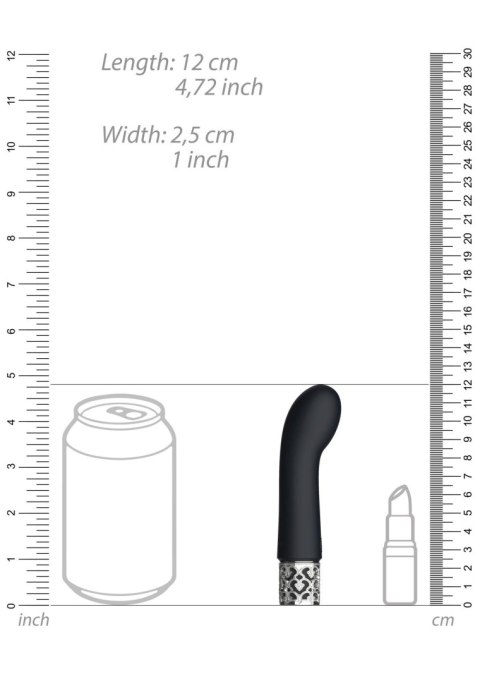 Bijou - Rechargeable Silicone Bullet - Black Royal Gems Bijou - Rechargeable Silicone Bullet - Black Royal Gems
