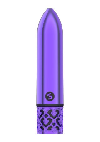 Glamour - Rechargeable ABS Bullet - Purple Royal Gems
